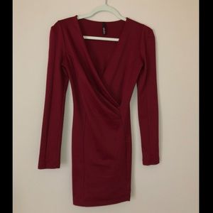 Lulu’s Long Sleeve Dress - Red